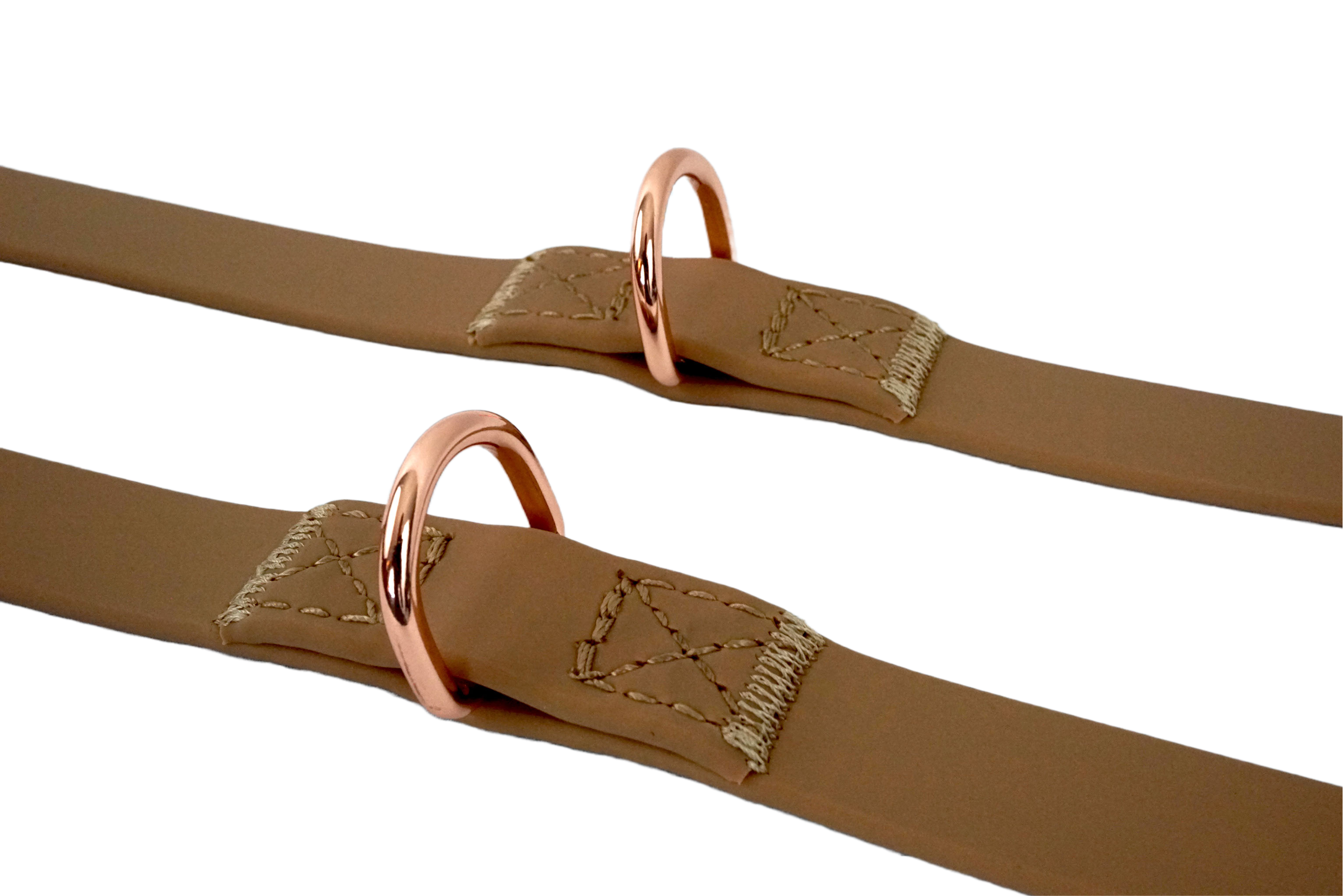 Puppibles Tan Leash Collar and Bandana Bundle