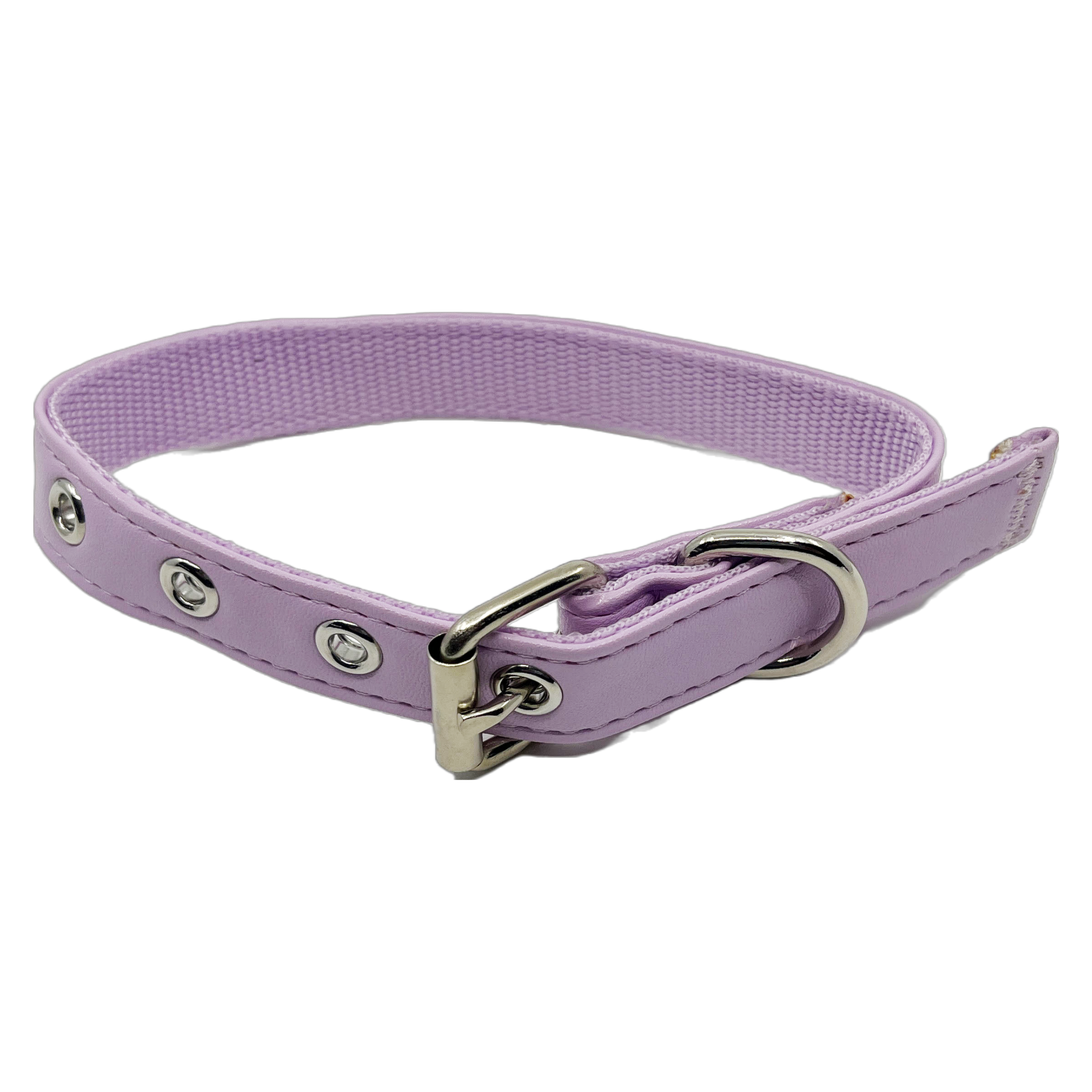 Lavender leather dog collar outlet