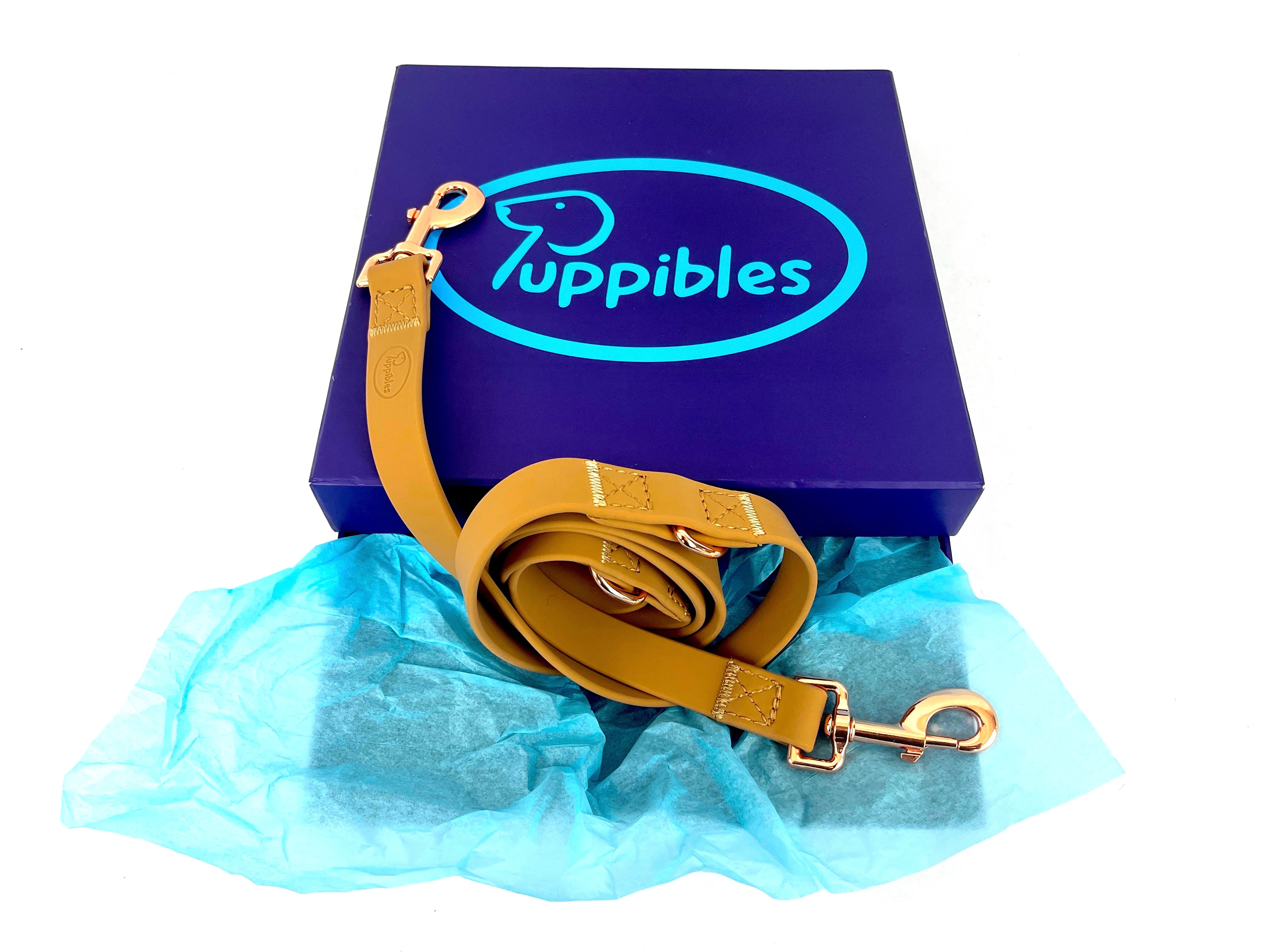 Puppibles Premium Tan Dog Leash