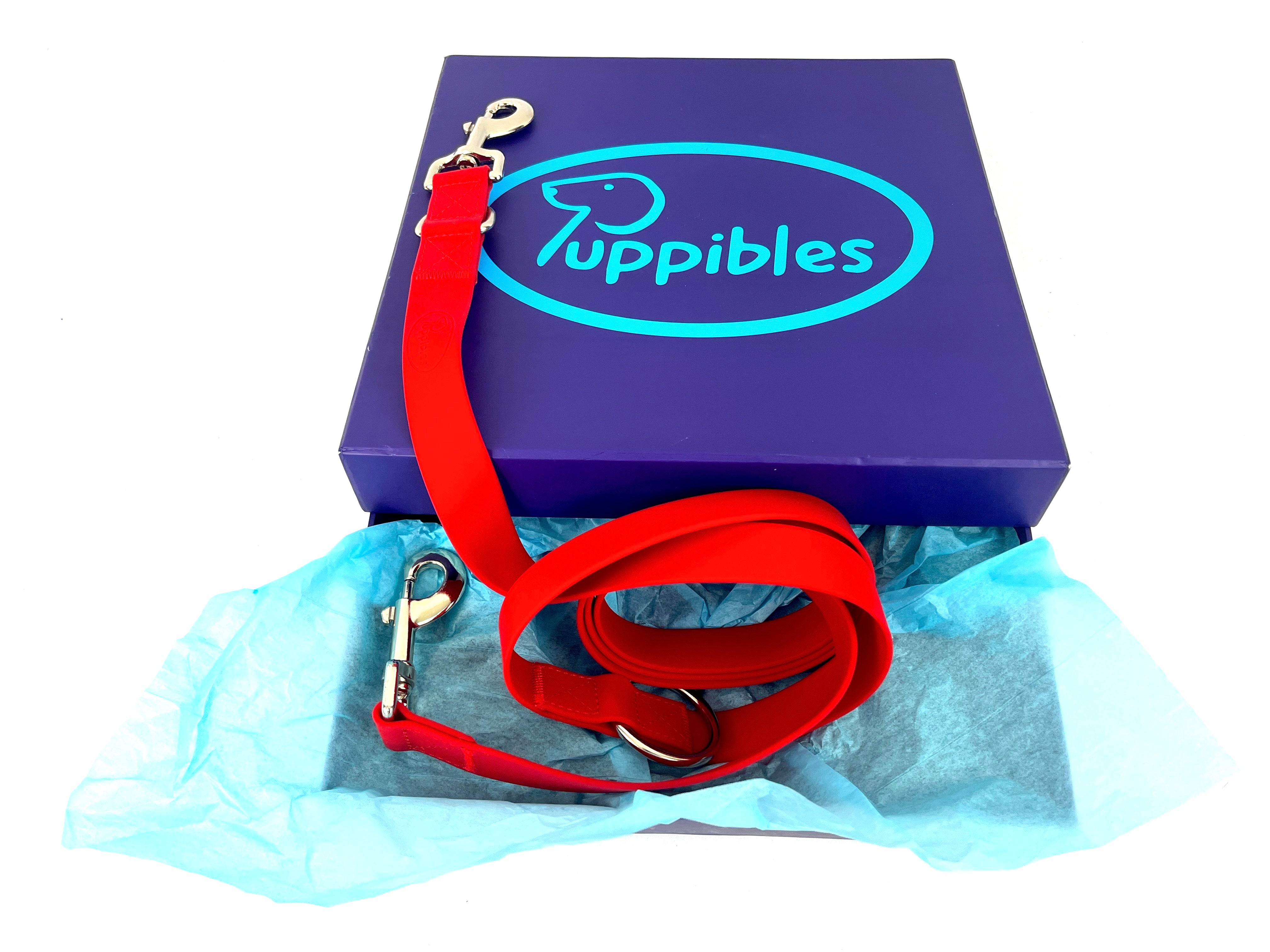 Puppibles Multi-functional Red Dog Leash