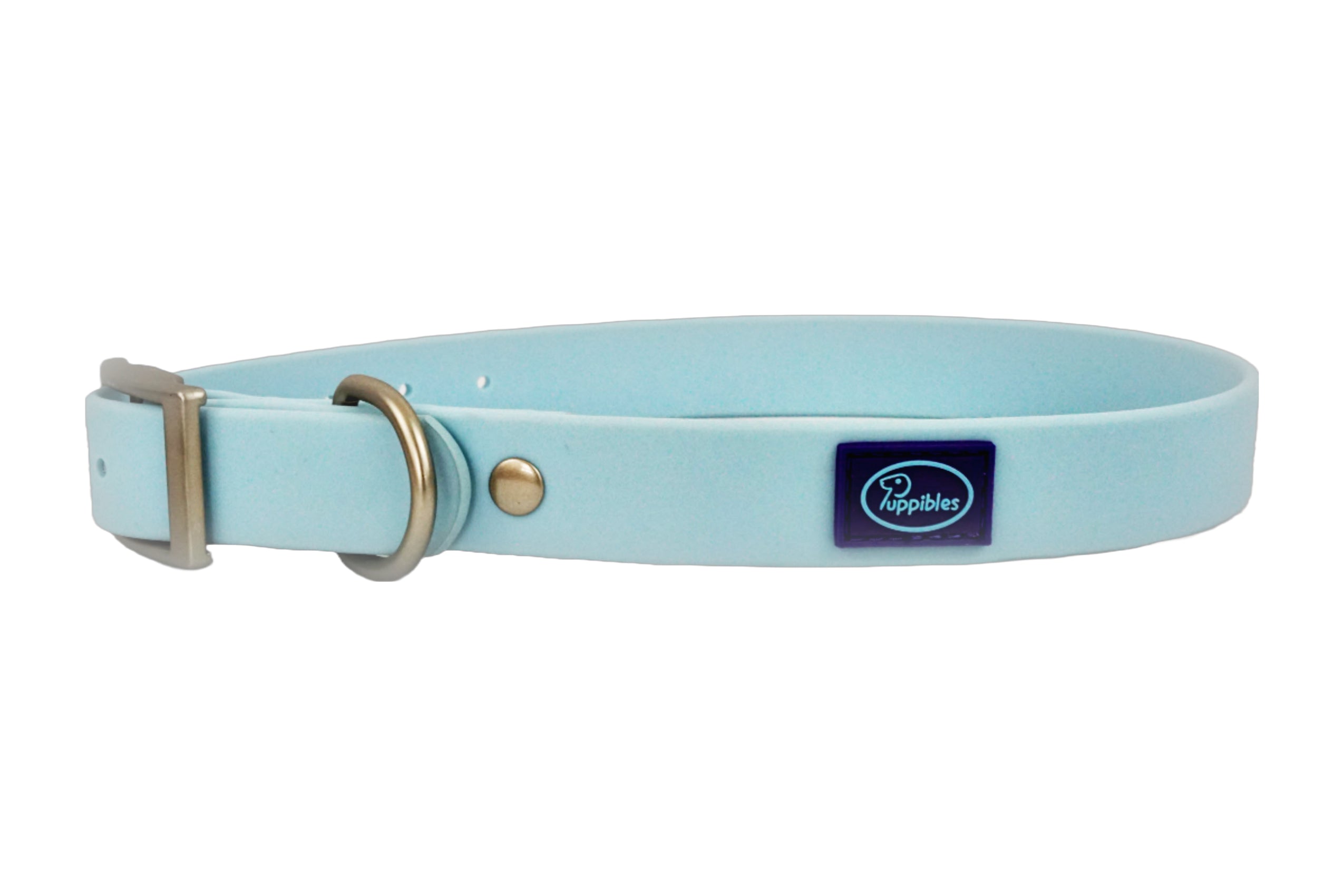 SKY-BLUE WATERPROOF DOG COLLAR | LUCK OF TUCK