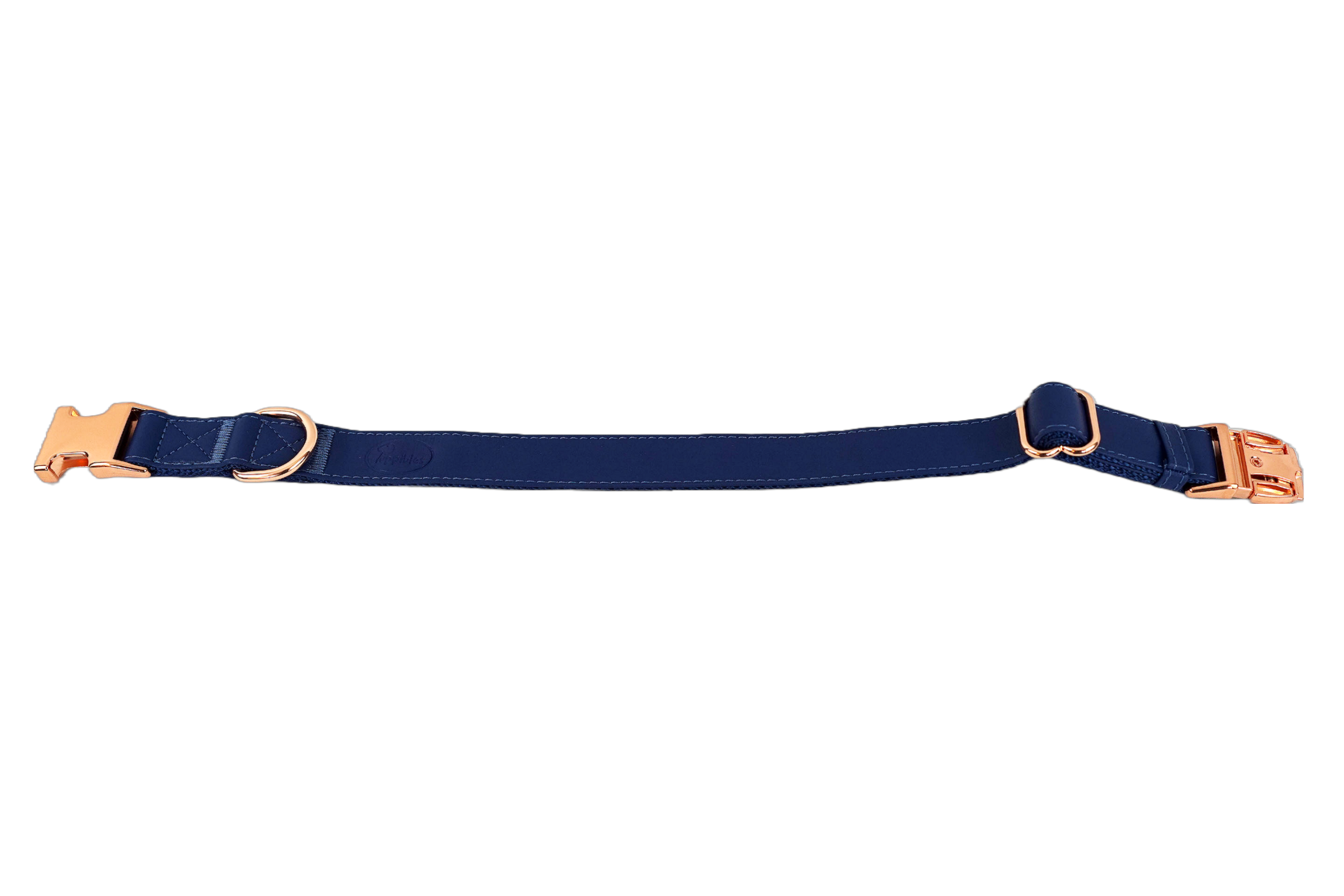 Puppibles Premium Vegan Leather Indigo Dog Collar