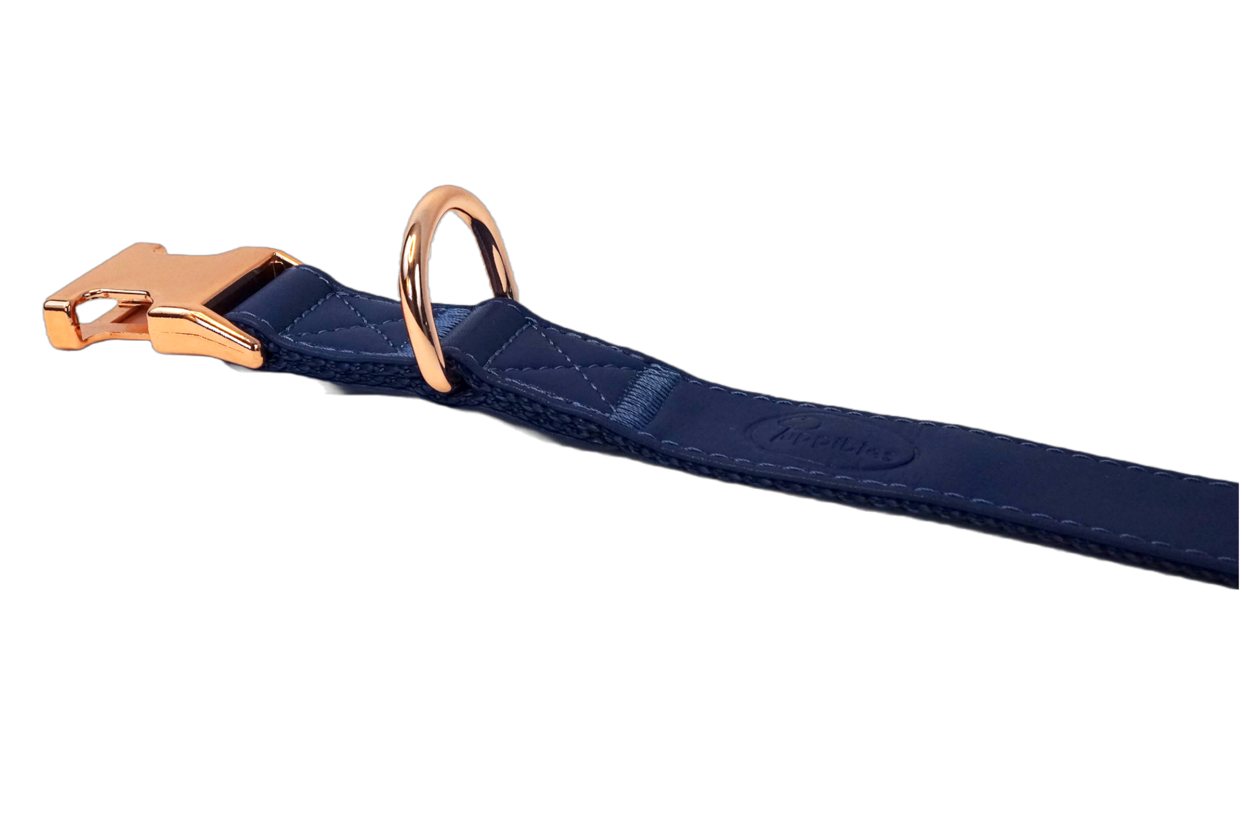 Puppibles Premium Vegan Leather Indigo Dog Collar