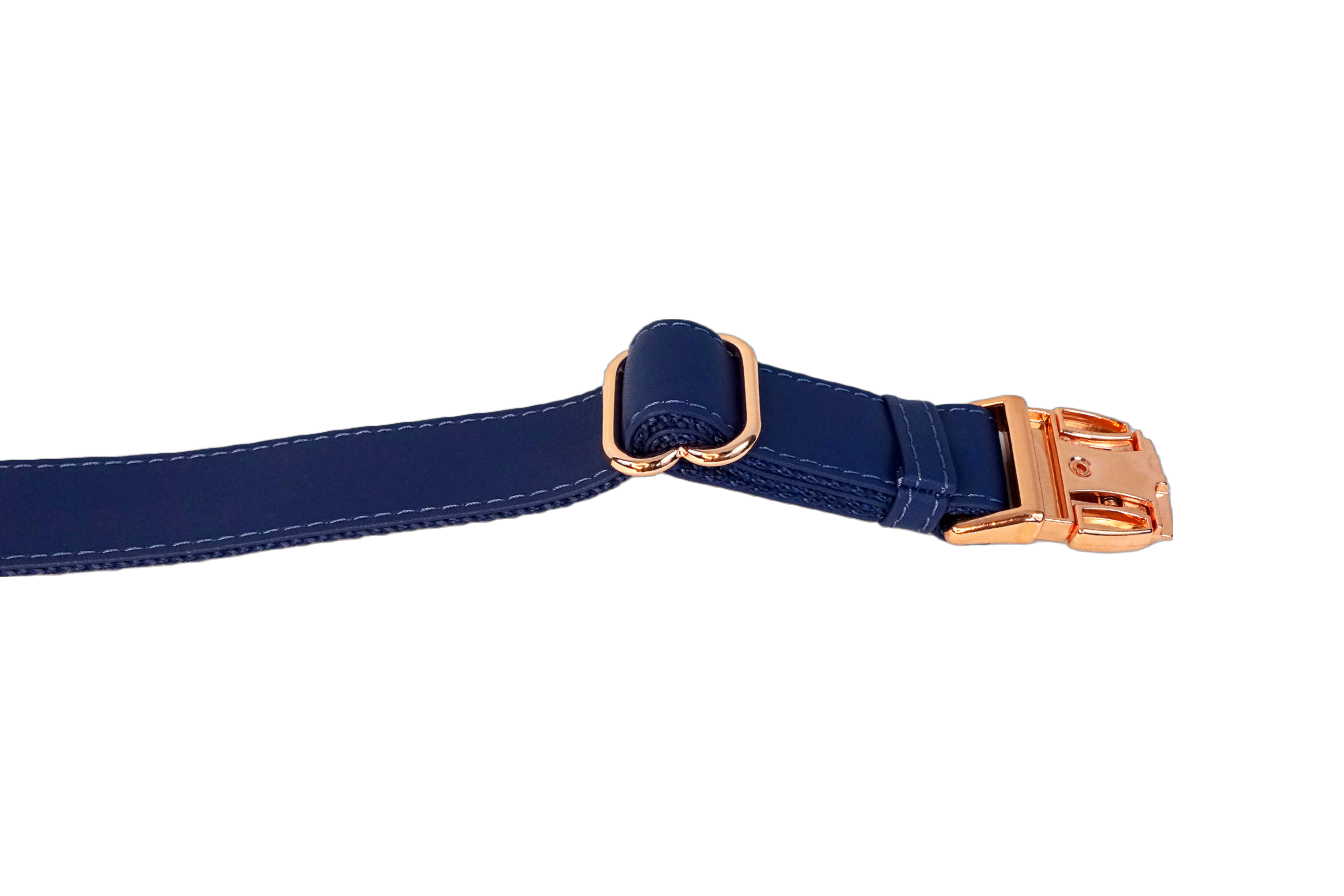 Puppibles Premium Vegan Leather Indigo Dog Collar