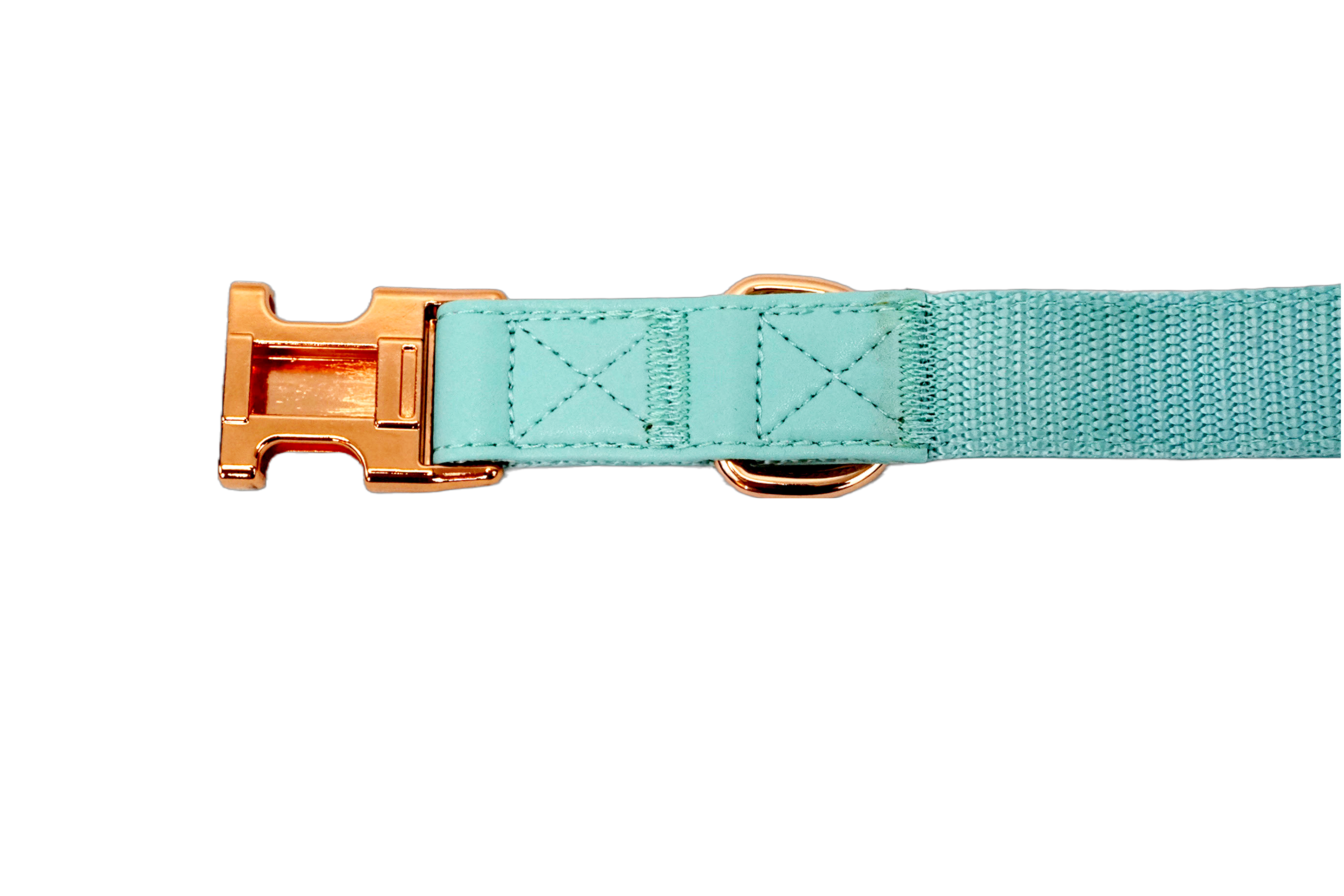 Puppibles Premium Vegan Leather Aqua Dog Collar