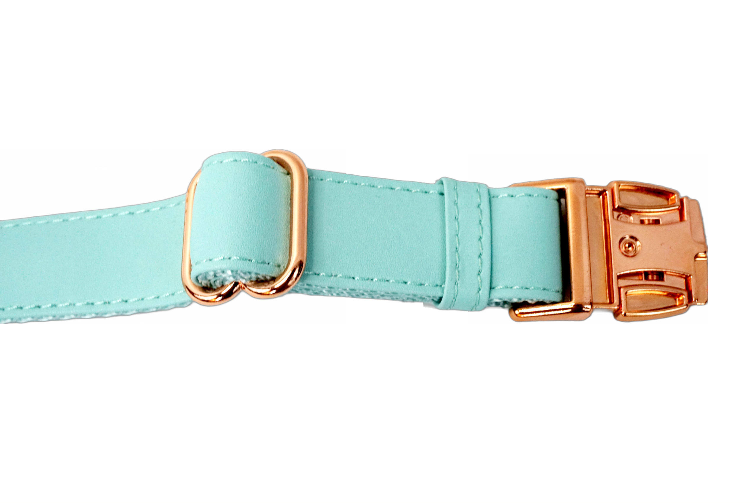 Puppibles Premium Vegan Leather Aqua Dog Collar