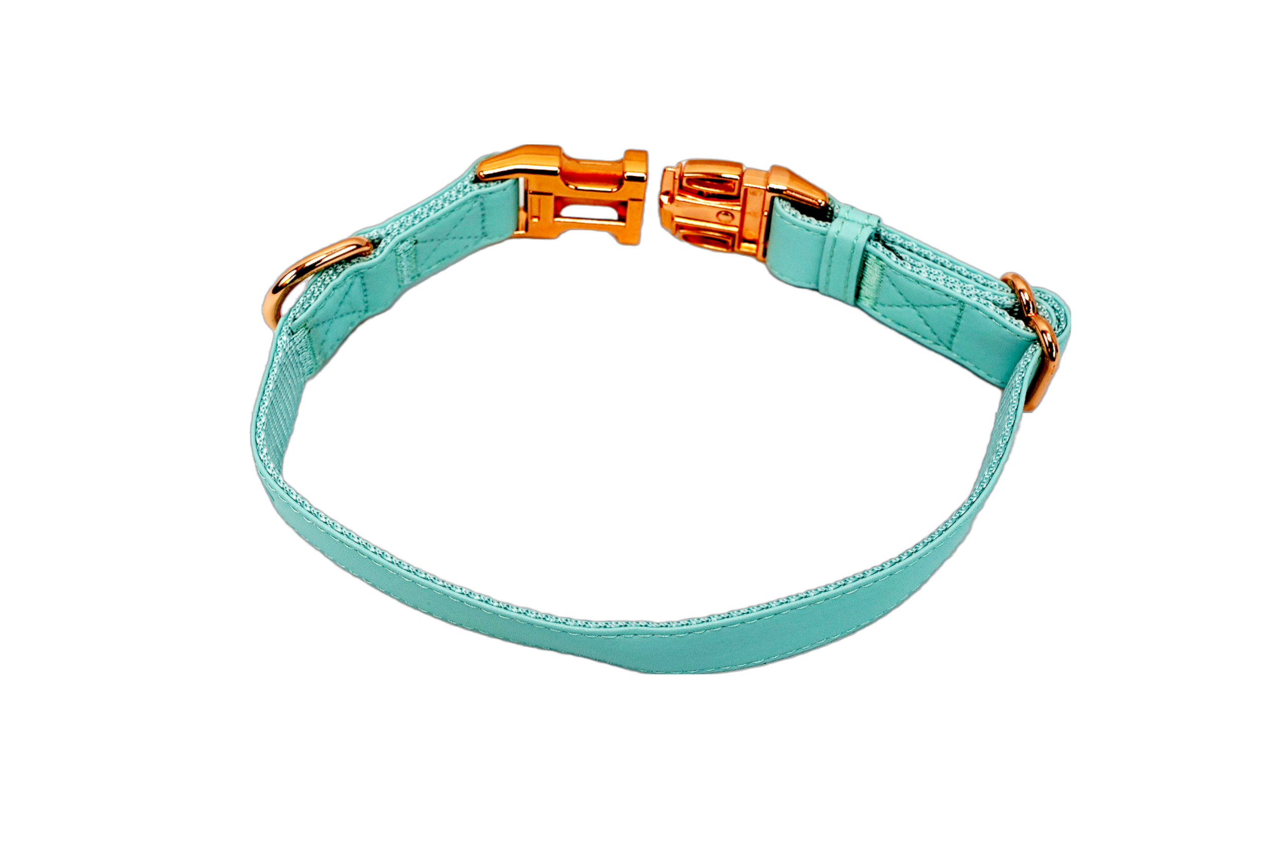 Puppibles Premium Vegan Leather Aqua Dog Collar