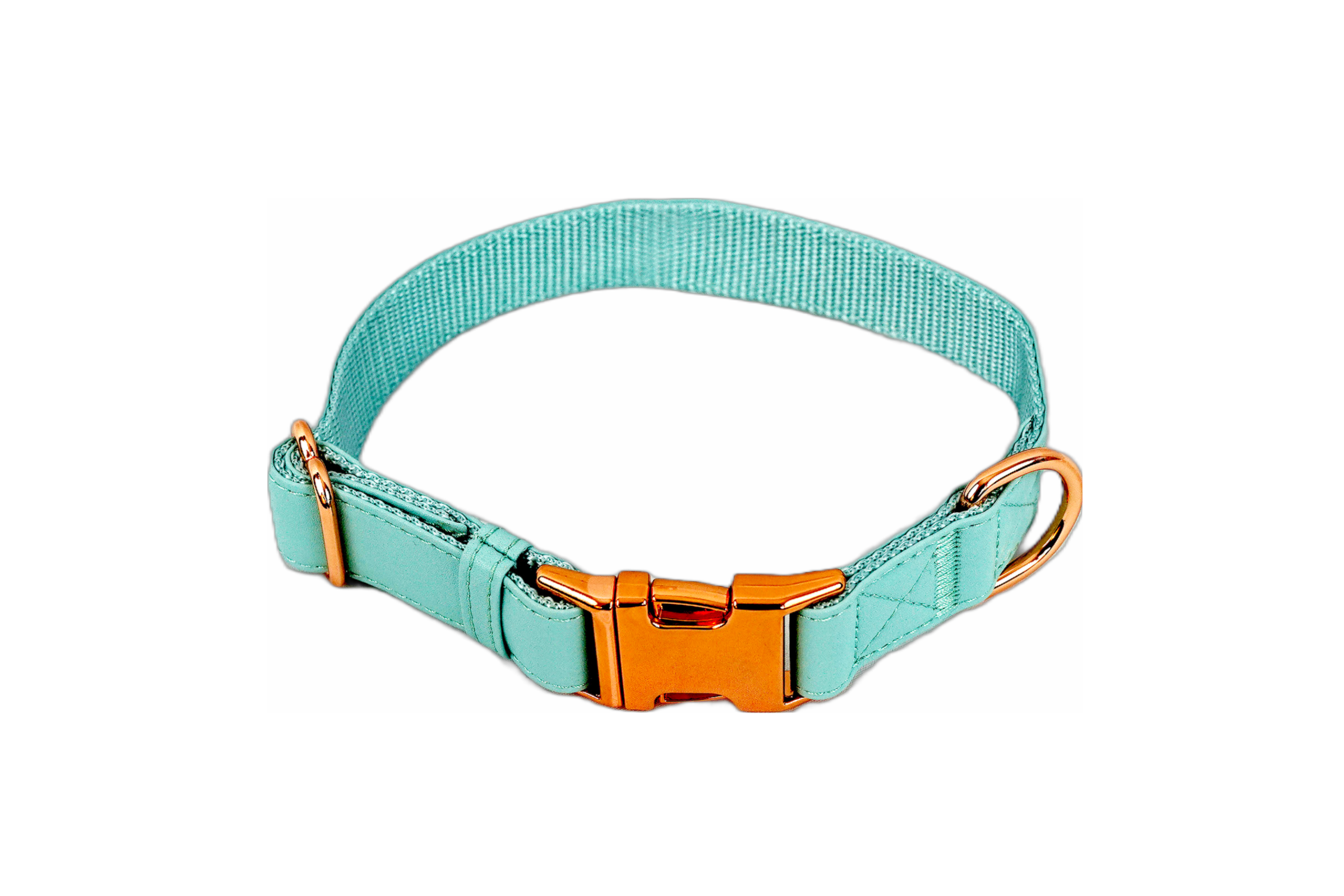 Puppibles Premium Vegan Leather Aqua Dog Collar