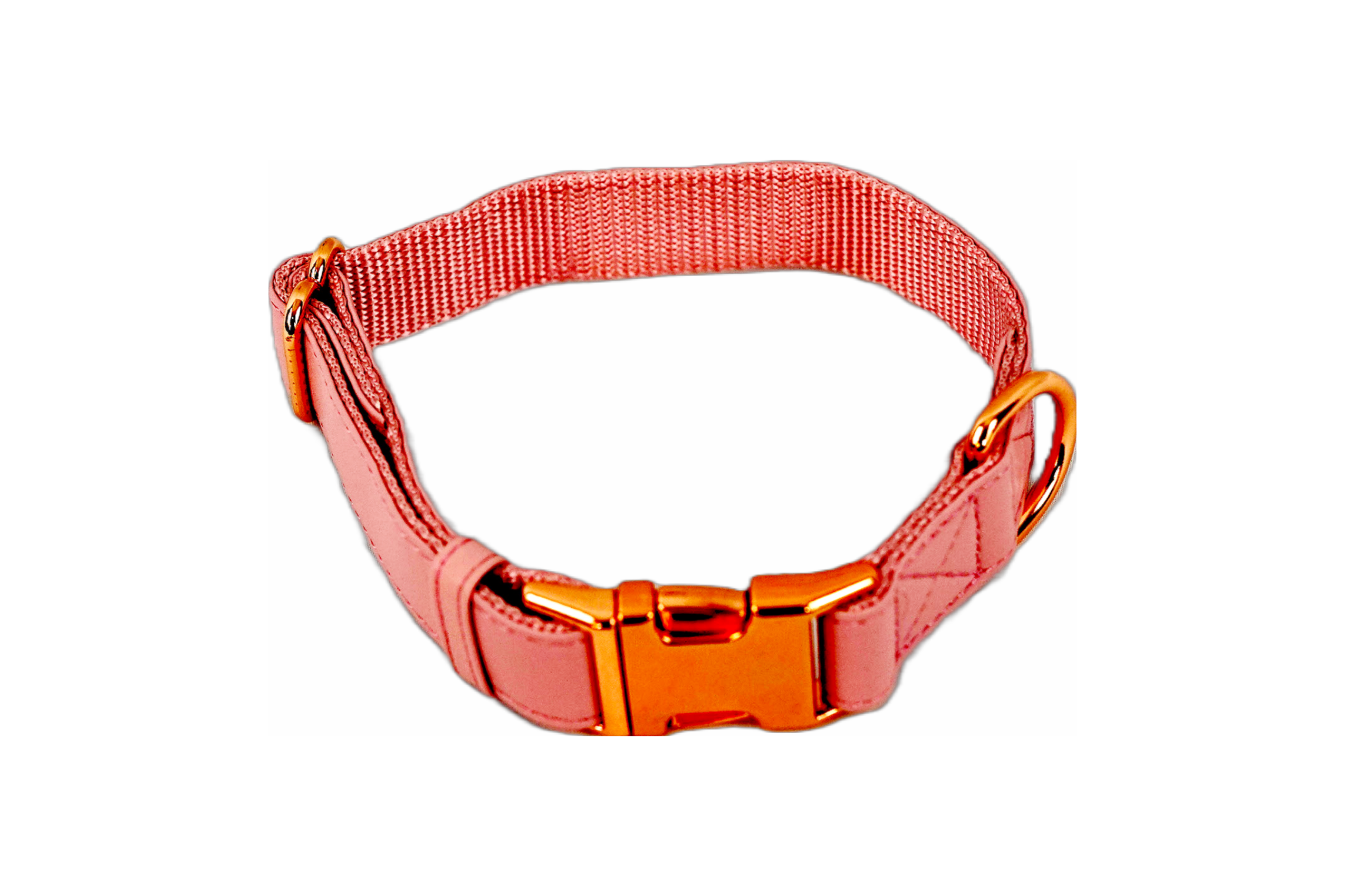 Puppibles Premium Vegan Leather Pink Dog Collar