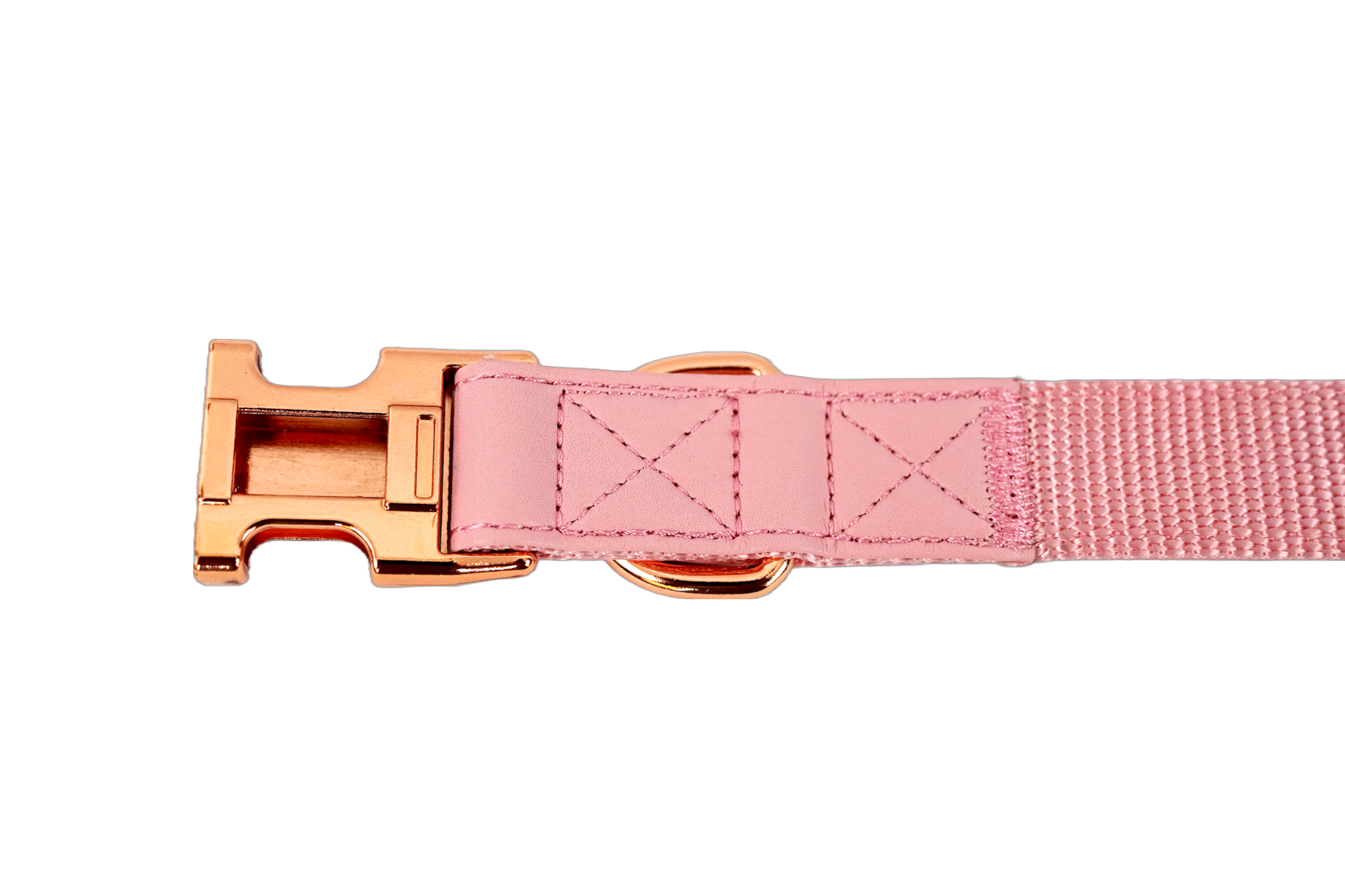 Puppibles Premium Vegan Leather Pink Dog Collar