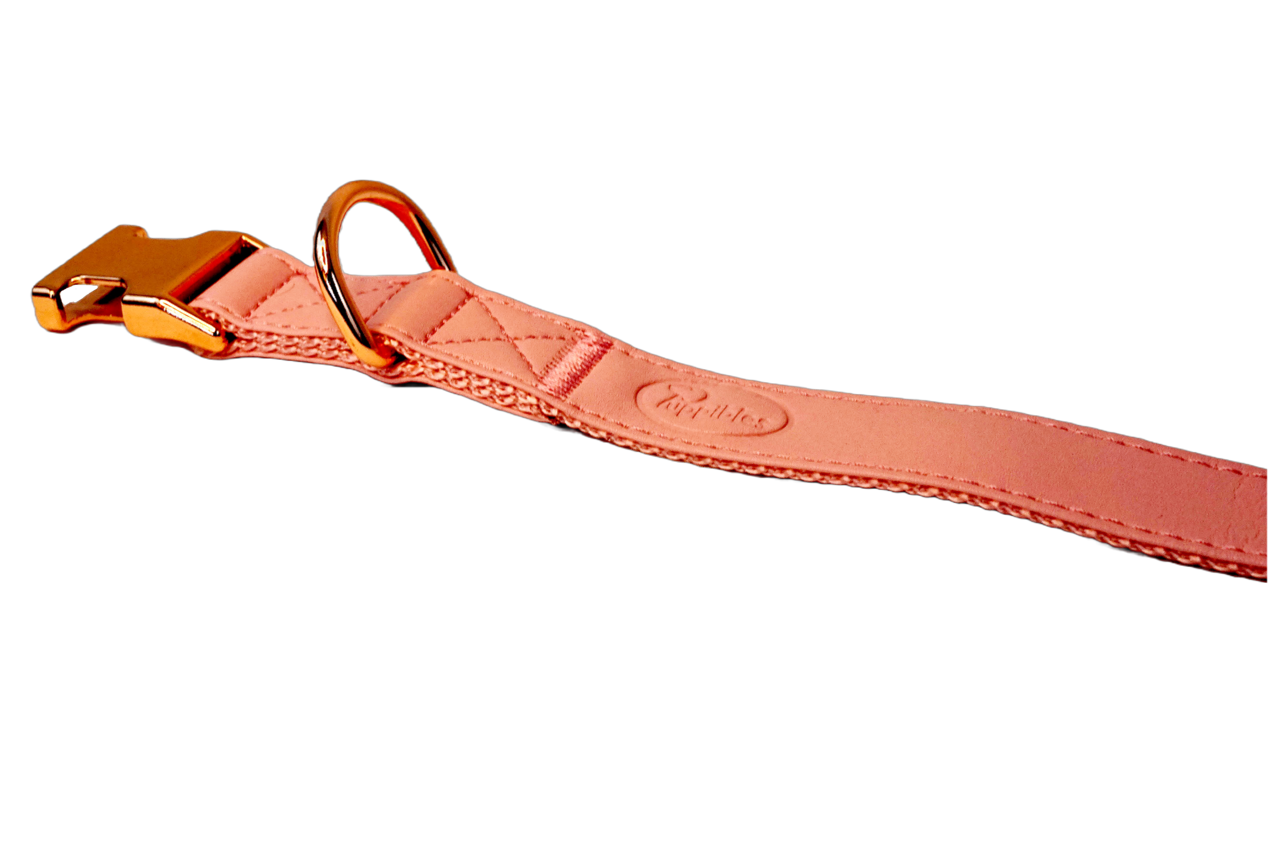 Puppibles Premium Vegan Leather Pink Dog Collar