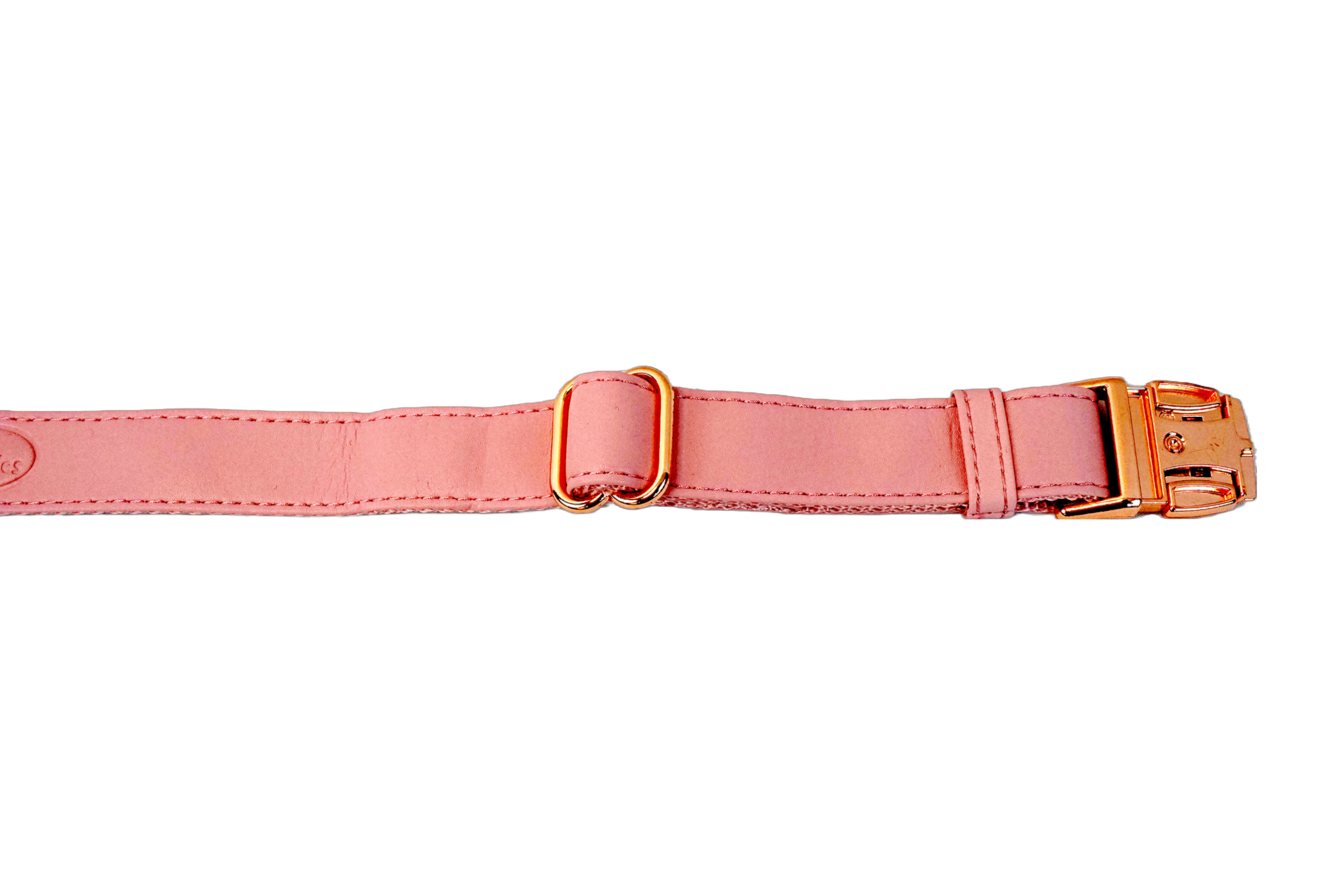 Puppibles Premium Vegan Leather Pink Dog Collar