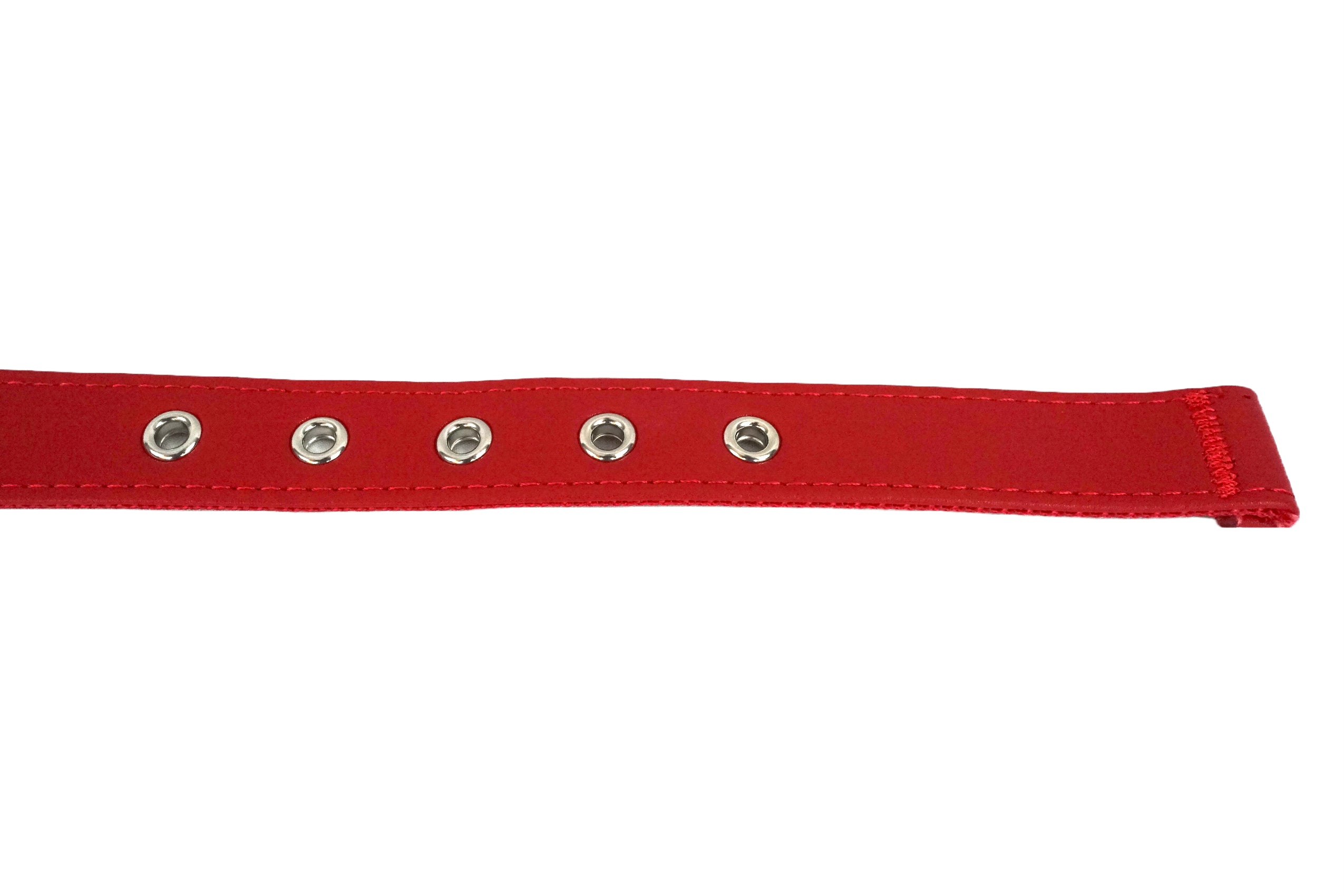 Puppibles Vegan Leather Red Dog Collar