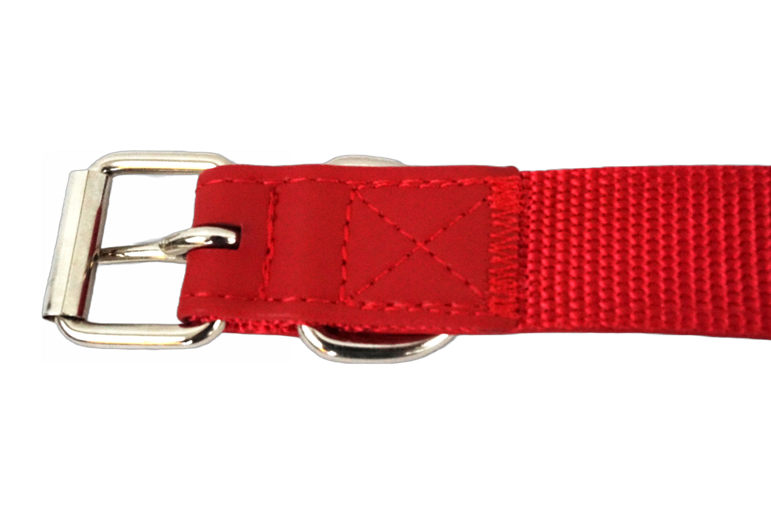 Puppibles Vegan Leather Red Dog Collar