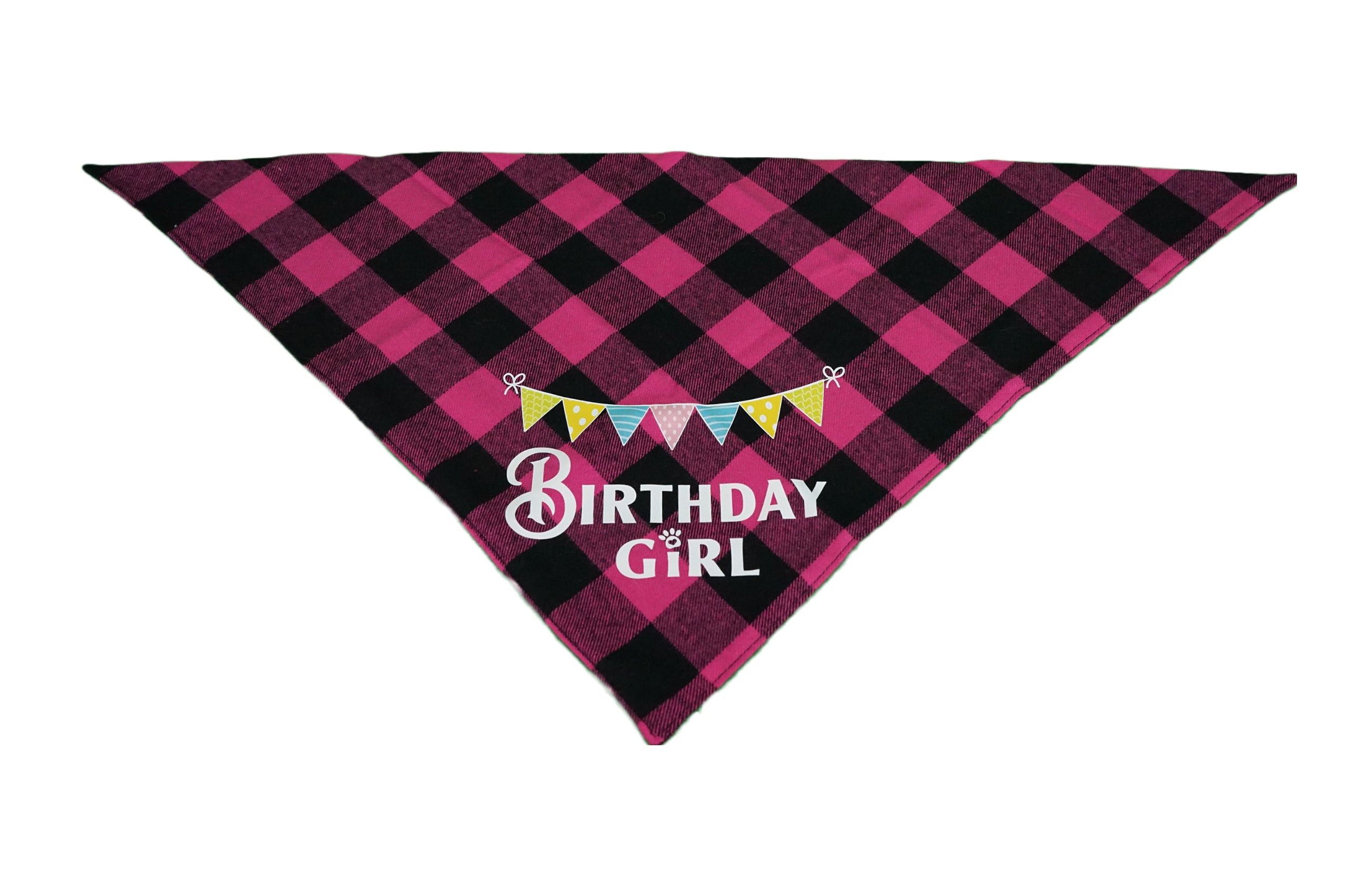 Puppibles Birthday Girl Pink Pet Bandana