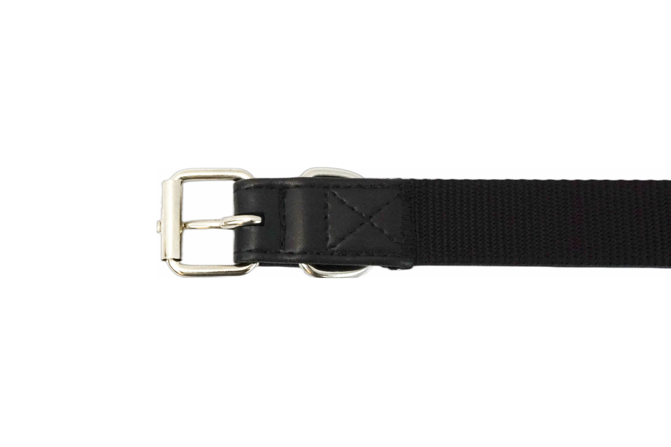 Puppibles Vegan Leather Black Dog Collar