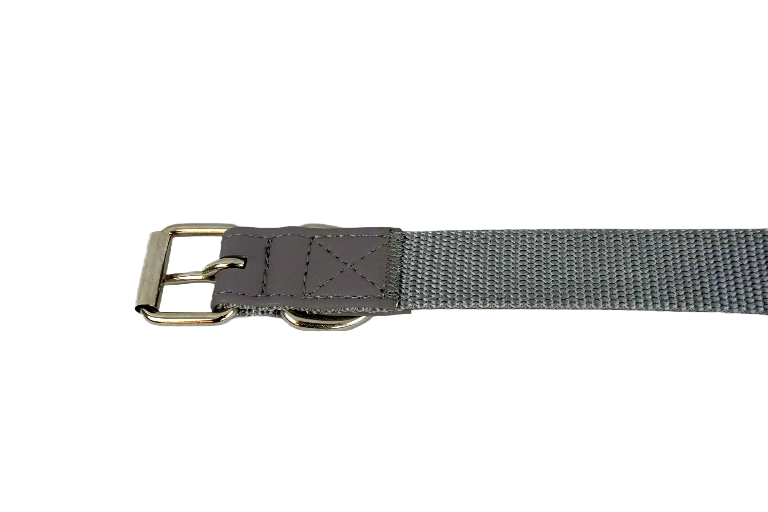 Puppibles Vegan Leather Grey Dog Collar