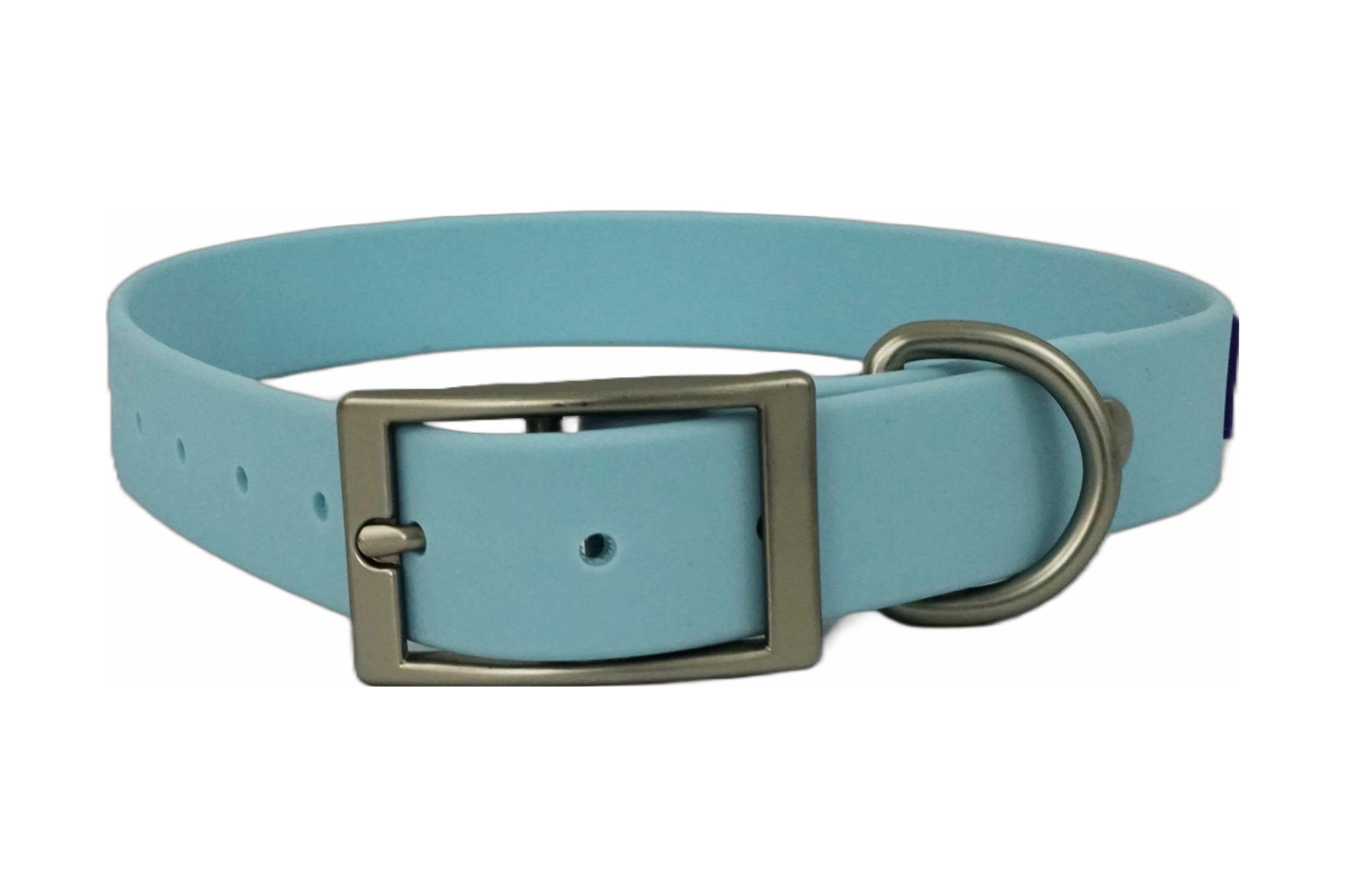 SKY-BLUE WATERPROOF DOG COLLAR | LUCK OF TUCK